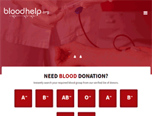 Tablet Screenshot of bloodhelp.org